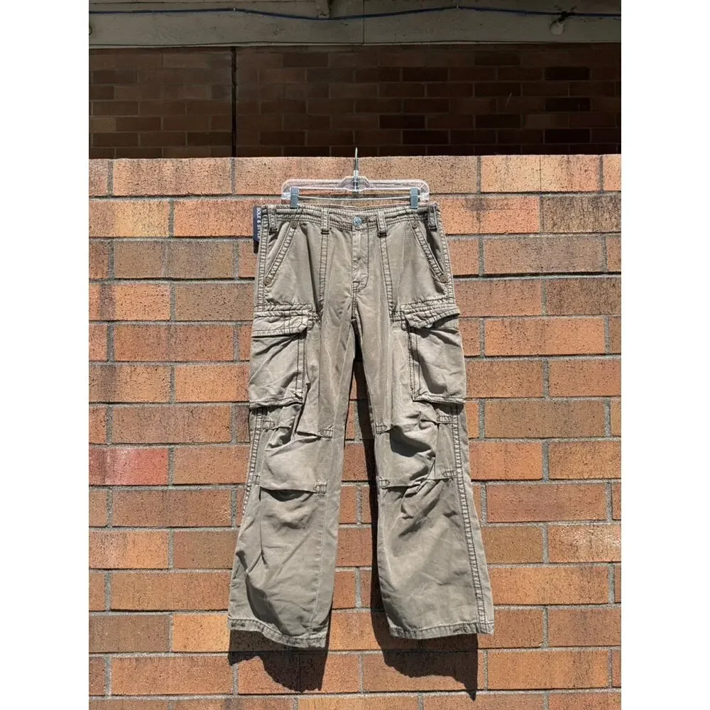 Y2K True Religion Vintage Olive Green Khaki Anthony Cargo Pants Ricky Super T